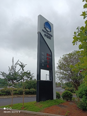 Modern Directional Wayfinding Signage , Illuminated Pylon Signs